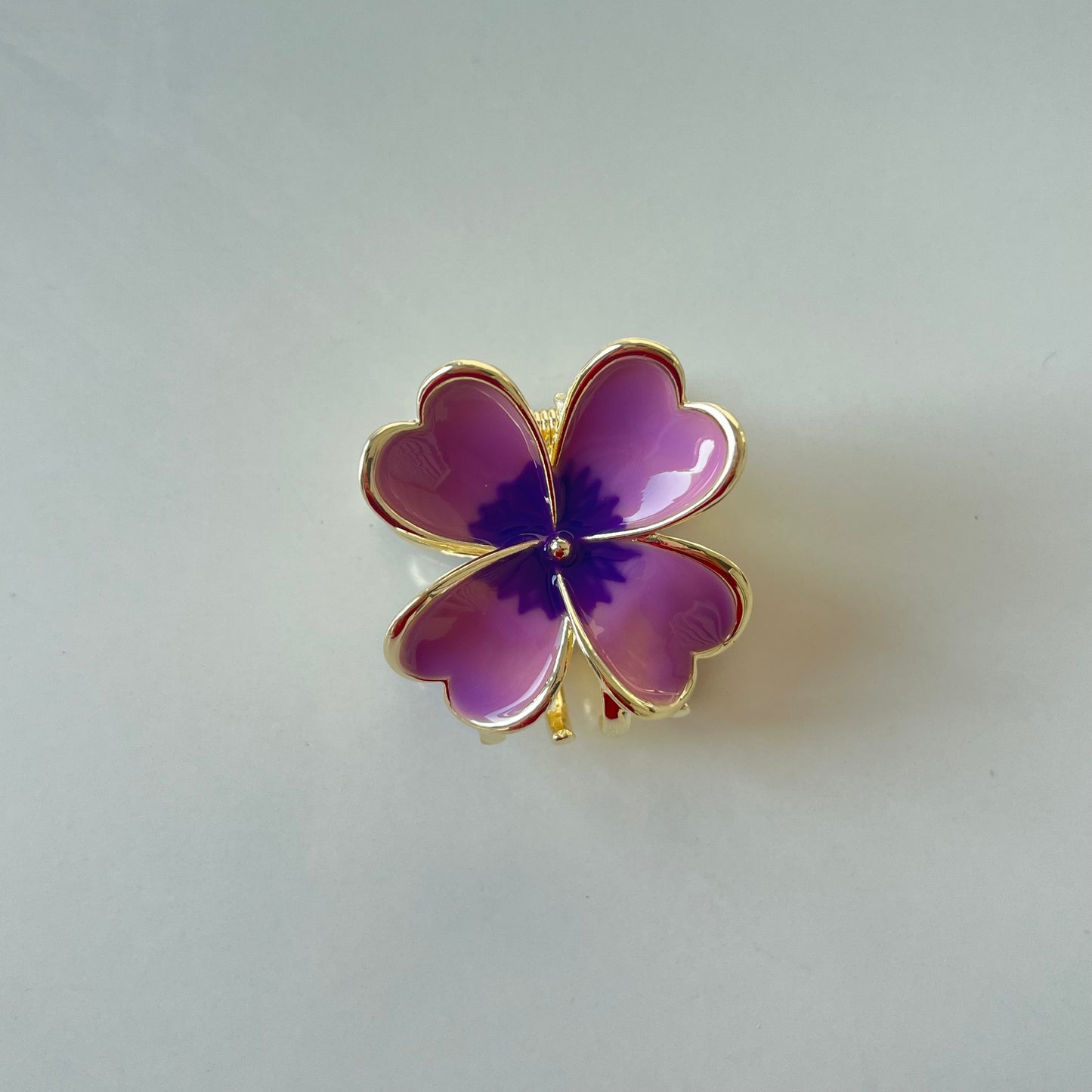 FloraGrip Flower Hair Claw Clip – Lavender Purple