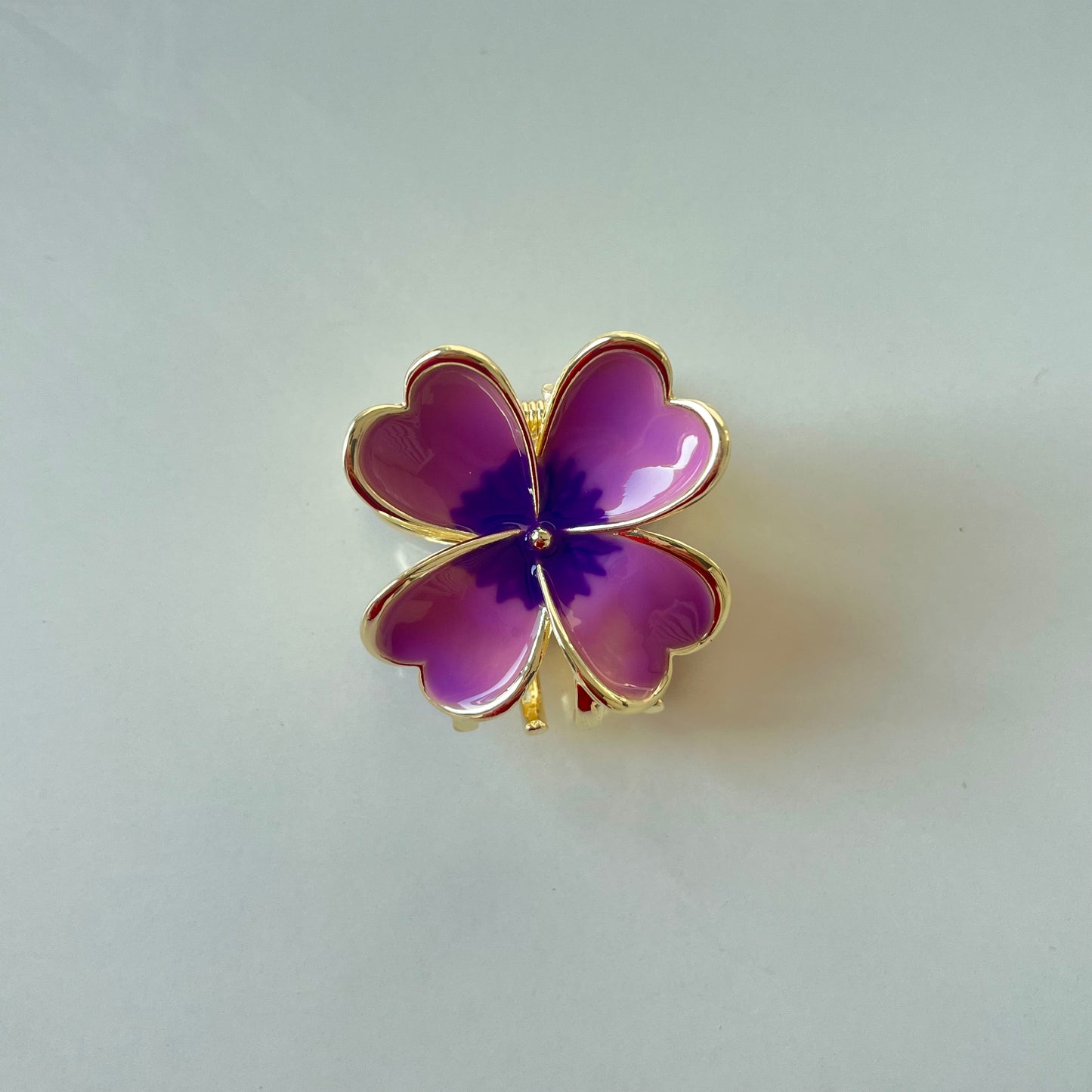 FloraGrip Flower Hair Claw Clip – Lavender Purple