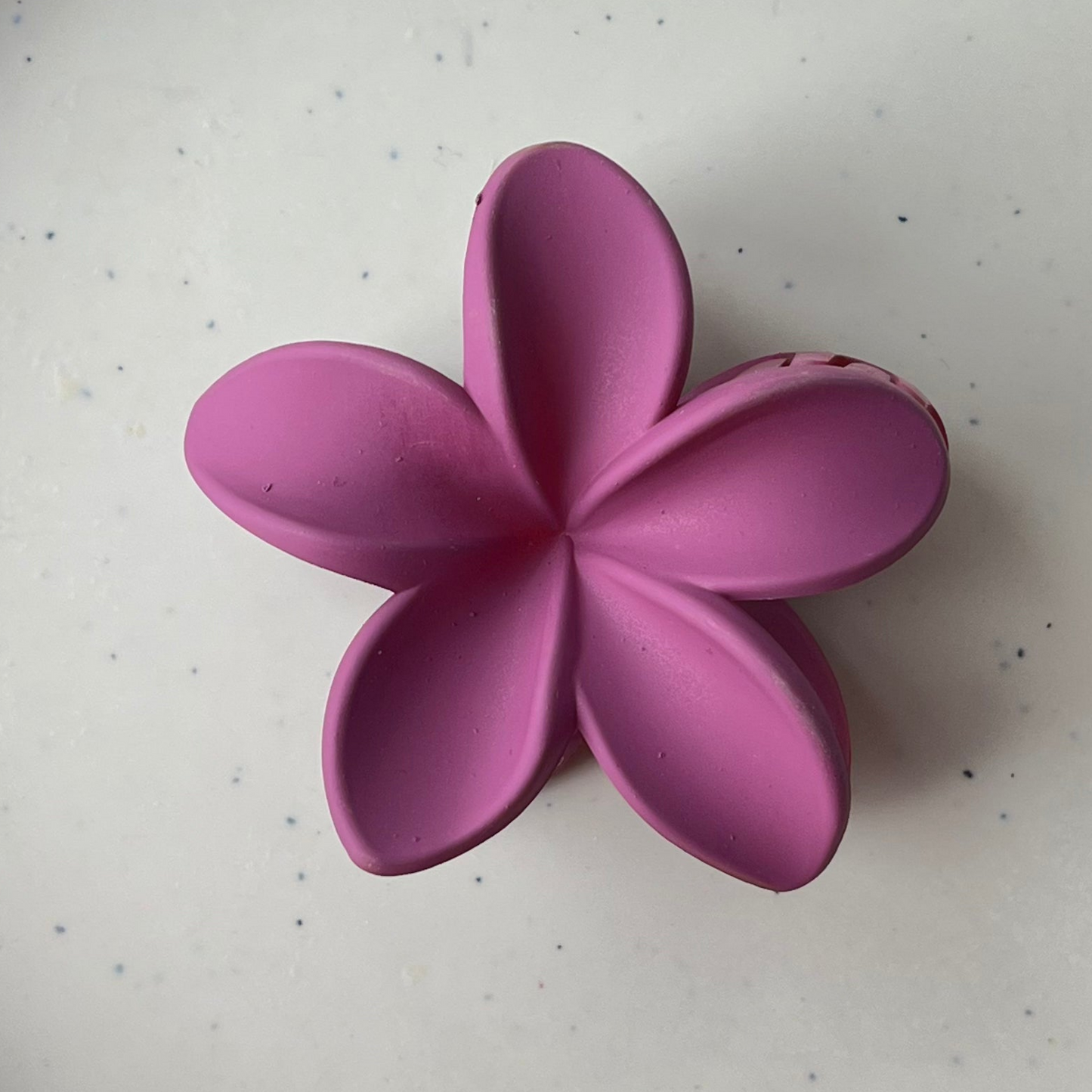 Matte Flower Hair Claw Clip – Rose Pink