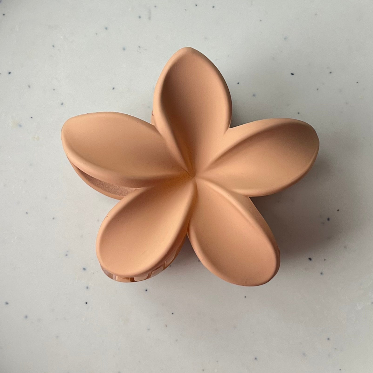 Matte Flower Hair Claw Clip – Peach Orange